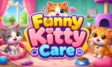 Funny Kitty Care background