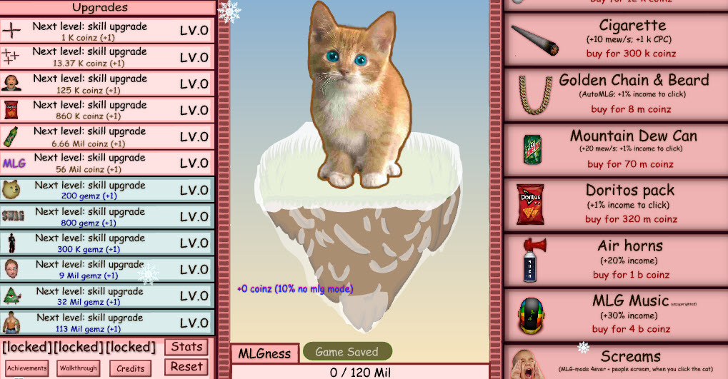 Cat Clicker MLG screenshot